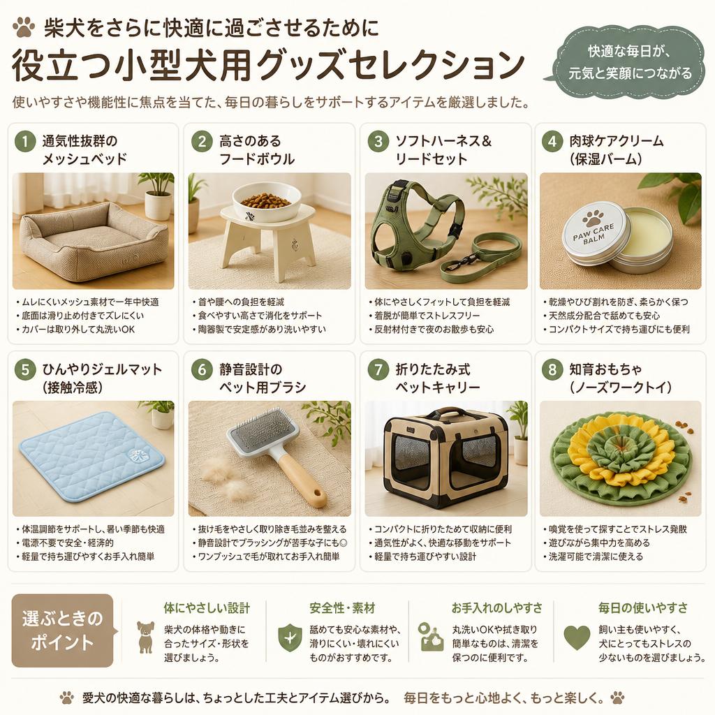 おすすめの小型犬用グッズ