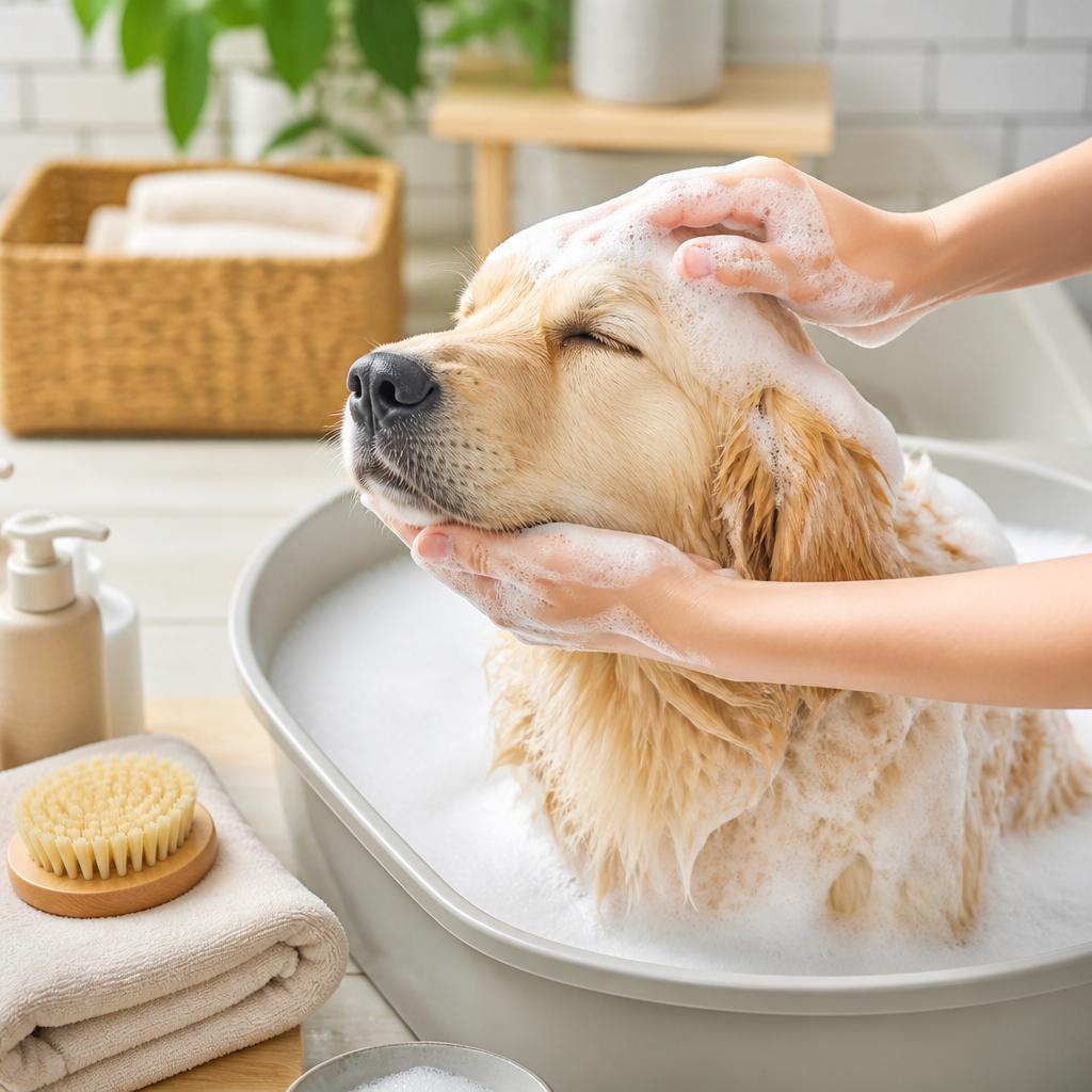 シャンプーのコツと愛犬のケア